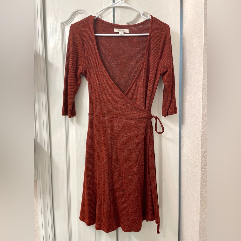 “V” Neck 3/4 Sleeve Adam Levine wrap dress